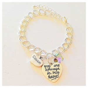 Personalized 🌷 Cousin Chain Charm Bracelet